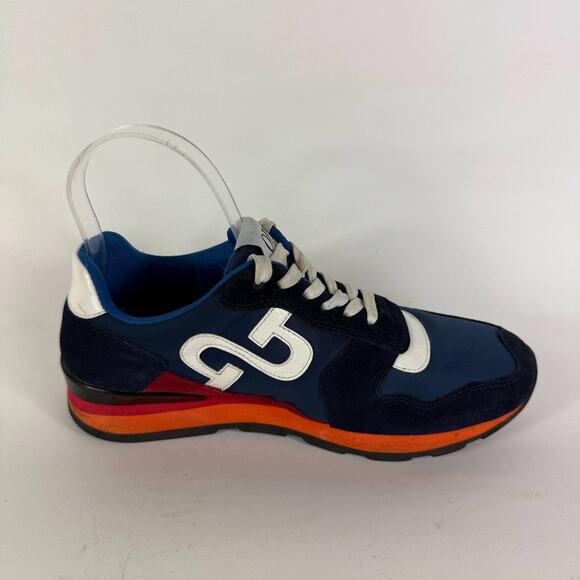 OPP France Athletic Shoes Women's 8 Blue Suede Lace-Up Low Top Running Sneakers - Picture 3 of 10